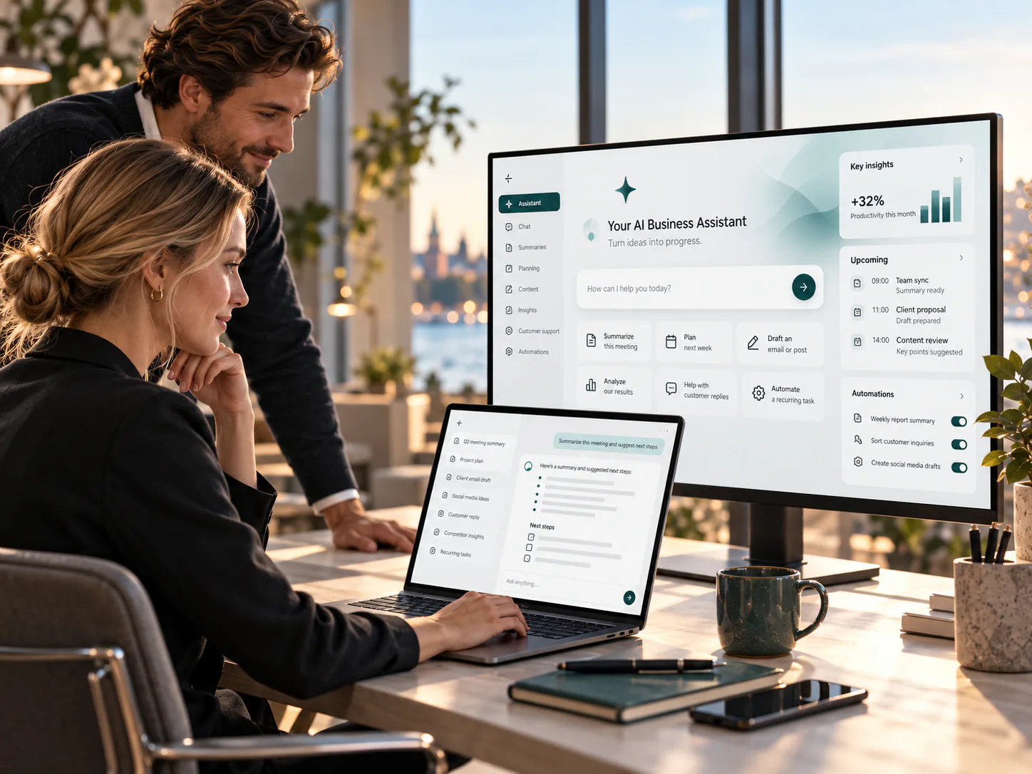 AI-automation som kopplar samman CRM, formulär, kundmeddelanden och interna system
